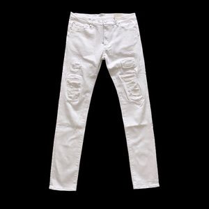 MNML X DENIM LEATHER KNEE JEANS 34